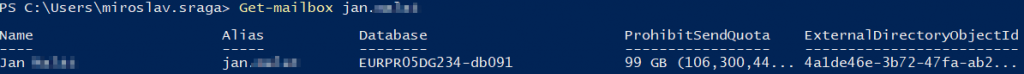 Exchange Get-mailbox