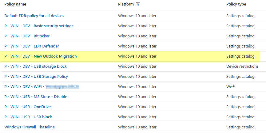 Intune - Deaktivace automatického přechodu na Outlook New
