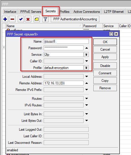 Mikrotik L2TP VPN IPSEC PSK